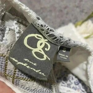 Anthropologie One September S Pasto‎ tank top lace embroidered beaded white